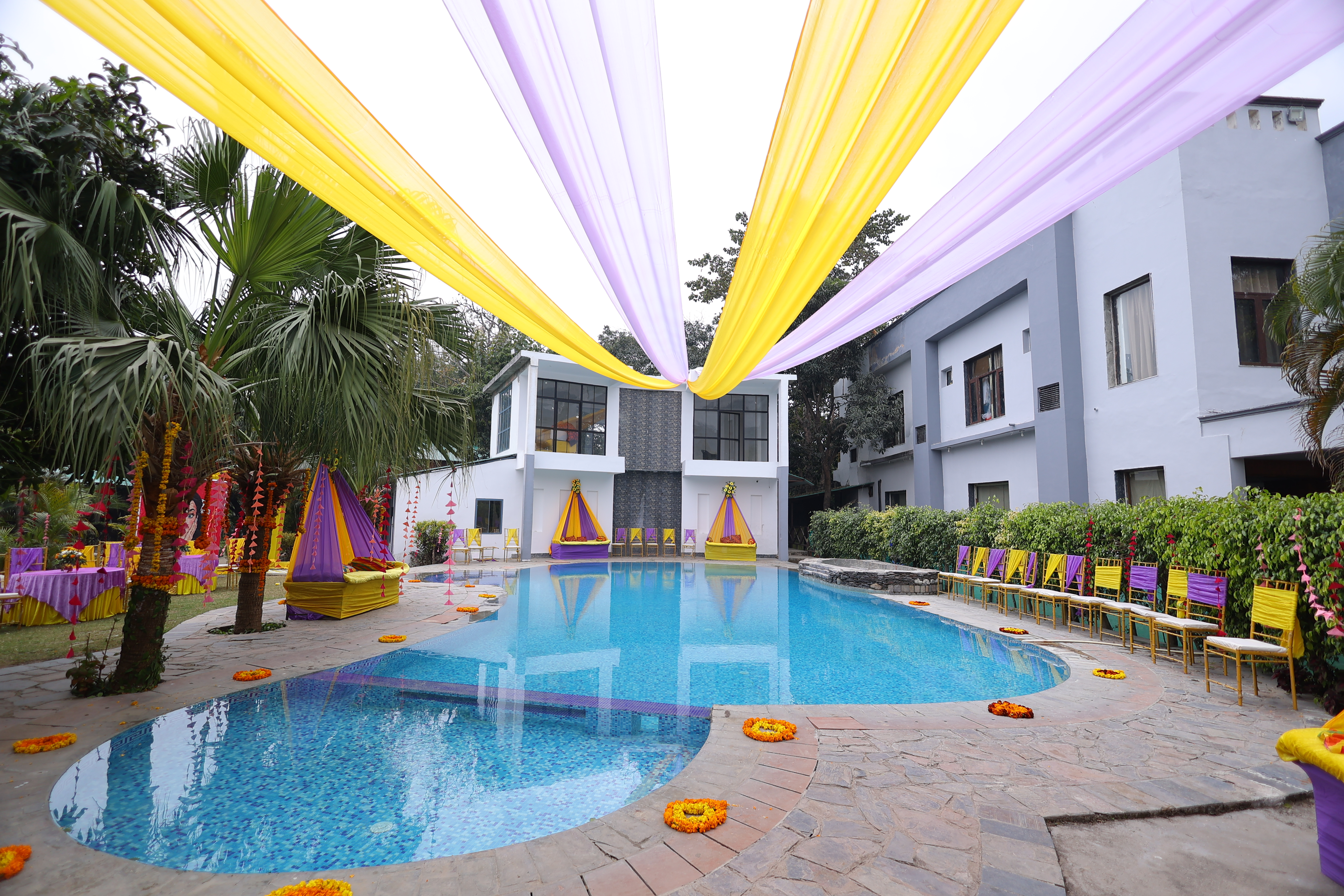 Haldi wedding photo at Corbett Wild Resort